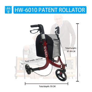 שלושה גלגלי הליכונים אדום שלושה גלגלי הליכונים לקפל בחוזקה - Product Image 3