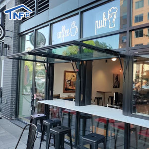 Finestra Moderna Americana Pieghevole con Persiana, Vetro Temperato Isolante, Telaio in Lega di Alluminio con Pistone a Gas - Product Image 6