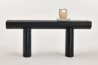 Table de contrôle en pin noir de style moderne oriental, adaptée à la maison, au salon, à la cuisine ou à la villa
