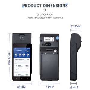 ZCS Z90 Android 12.0 GO POS NFC Machine Handheld 4G Z90 Android POS With <b>Printer</b> Barcode Scanner GPS POS - Product Image 4