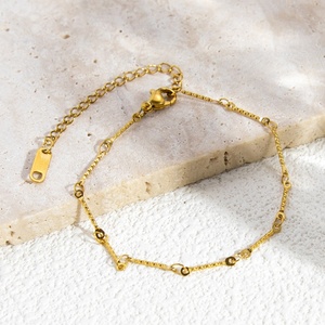 Pulsera de Verano para Mujer, Acero Inoxidable, Chapado en Oro de 18K de Alta Gama, Estilo Moderno, para Aniversarios, Color Inalterable - Product Image 3