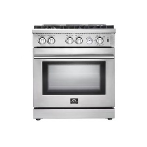 Forno Gas <b>Range</b> 4 Burner Stainless Steel With Oven 40L Plus Capacity Knob Control Mechanical - Product Image 2