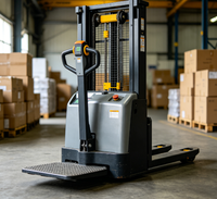 Chariot élévateur électrique complet Worui pour centre de distribution, longueur de fourche 1100 mm, déplaceur latéral électrique, modèle CDD-BXS, batterie au plomb-acide