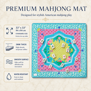 Esthetische luxe opvouwbare draagbare Mahjong poker speelmat antislip waterdicht antistatisch milieuvriendelijk duurzaam modern design - Product Image 5