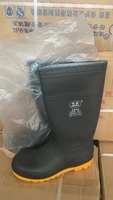 Bottes de pluie en caoutchouc PVC imperméables blanches et jaunes unisexes pour hommes, sur mesure, avec embout de sécurité en acier