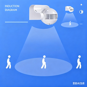 180 độ ngoài trời an ninh PIR cảm biến chuyển động hồng ngoại LED Dò ánh sáng chuyển đổi với cảm biến thể loại - Product Image 4