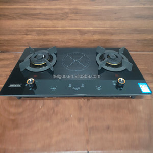 Nhà bếp nấu ăn thiết bị được xây dựng trong và bảng lai cooktops 2 LPG Bếp gas hẹn giờ đầu đốt và 1 bếp điện cảm ứng - Product Image 3