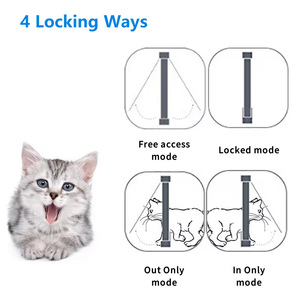 Porte Intelligente RFID pour Animaux de Compagnie, Portillon Automatique à Induction pour Chats et Chiens, Système d'Entrée Verrouillable Réglable, Clapet Électronique Étanche pour Intérieur - Product Image 5