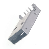 USB 2,0 4 pines macho Jack USB A macho conector AM 90 grados SMT SMD USB PCB conector enchufe negro