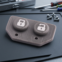 Control Remoto de Silicona Personalizado para Llave de Coche con Botones de Bloqueo/Desbloqueo y Módulo de Teclado GR618 TW