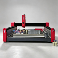 Machine de polissage des bords de granit CNC 4+1 axes 3015 pour le profilage et le chanfreinage des dalles de comptoirs de cuisine en quartz