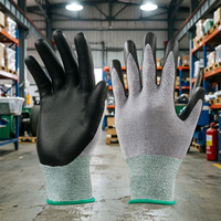 Gants de travail enduits de nitrile pour la réparation automobile, la manipulation mécanique de précision, avec doublure respirante en nylon et grip en micro-mousse