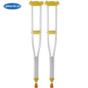 铝制伸缩折叠高度可调老年人残疾人医疗行走框架多齿轮腋下拐杖