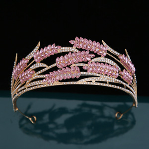 Belleworld Bán Buôn Phụ Kiện Tóc Cho Cô Dâu Tiaras De Novia Vương Miện Công Chúa Cuộc thi Hoa Cưới Bridal Headband Vương Miện Cho Cô Dâu - Product Image 3