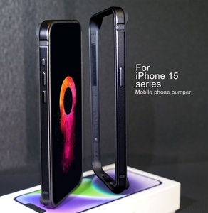 Mới Siêu Mỏng Kim Loại Khung Đối Với <span class=keywords><strong>iPhone</strong></span> 15 Pro Silicone Nhôm Trường Hợp <span class=keywords><strong>Bumper</strong></span> Đối Với <span class=keywords><strong>iPhone</strong></span> 12 13 14 15 Pro Max Chống Sốc Bìa - Product Image 6