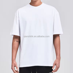 Camiseta de algodón de colores cómodos personalizada, camiseta de peso pesado con hombros caídos, fabricante de camisetas personalizadas, camiseta cuadrada en blanco para hombre - Product Image 2