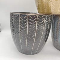 Pots de plantes en céramique modernes nordiques classiques jardinière succulente de taille personnalisée Pot de fleur d'intérieur émaillé