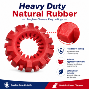 Giocattoli per Cani OEM Resistenti, Anello in Gomma Naturale, Giocattolo da Masticare Indistruttibile per Cani di Taglia Media/Grande - Product Image 3