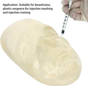 Modelo de cabeza de inyección, cabeza de entrenamiento de inyección, modelo de <span class=keywords><strong>cara</strong></span>, detalles simulados de silicona, modelo de Maniquí de cabeza de habilidades mejoradas reutilizable - Product Image 4