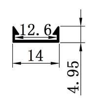Profilé en aluminium extrudé 6063-T5 pour bandes LED, décorations, service de découpe LS-062