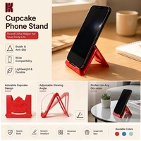 Support de bureau portable de style coréen pour téléphone portable, tablette et cartes de visite – Petit cadeau