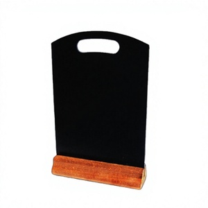 Portamenús de madera, pizarra de madera para menús, soporte para carteles de menús - Product Image 1