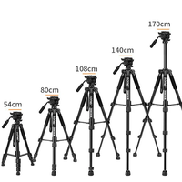 Trépied vidéo professionnel en alliage d'aluminium ZOMEI Q310, trépied extensible à 4 sections, monopode avec tête à amortissement fluide pour appareils photo reflex numériques