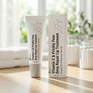 Baume Sérum Lèvres <span class=keywords><strong>Anti</strong></span>-rides <span class=keywords><strong>de</strong></span> Luxe à la <span class=keywords><strong>Figue</strong></span> <span class=keywords><strong>de</strong></span> <span class=keywords><strong>Barbarie</strong></span> Fermentée et à l'Huile <span class=keywords><strong>de</strong></span> Ximenia, Stick Nourrissant Repulpant pour les Lèvres, Cosmétiques Marque Privée - Product Image 1