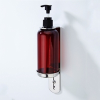 Étagère de distributeur de savon poli miroir, support mural en acier inoxydable, pour savon, shampoing, SPA, étagère de rangement de salle de bain