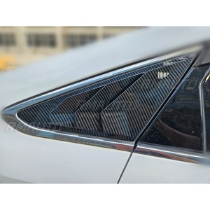 Para Hyundai Sonata 9.ª Generación 2015-2019, embellecedor de ventana trasera triangular tipo aleta de tiburón, cubierta embellecedora de ventana de ventilación lateral trasera - Product Image 3