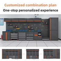 Bancs de travail multifonctionnels personnalisables pour la réparation automobile, armoire de classement en acier bleu et or, coffre de rangement roulant, ensembles d'outils OEM, salle de sport