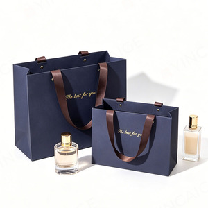 Sacs Cadeaux en Papier Personnalisés de Luxe à Faible MOQ avec Poignée en Ruban pour <span class=keywords><strong>Emballage</strong></span> de Vêtements et Chaussures de Marque - Product Image 3