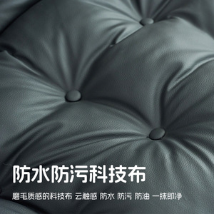 Sillón Ovalado Plegable Negro con Relleno de Espuma para Sala de Estar - Product Image 2