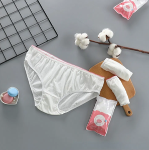 Ropa Interior Desechable de Algodón para Mujer, Bragas Desechables de Cintura Alta para Viajes, <span class=keywords><strong>Hospital</strong></span>, Maternidad - Product Image 4