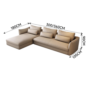 Ensemble de canapés <span class=keywords><strong>d</strong></span>'<span class=keywords><strong>angle</strong></span> modernes et minimalistes canapés <span class=keywords><strong>d</strong></span>'intérieur en cuir véritable paresseux blanc pour salon avec plumes pour meubles de maison - Product Image 5