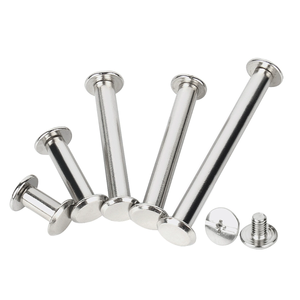 Bag Hardware SS304 SUS Leather Stud Nail Belt <strong>Chicago</strong> Screws 4mm Rivets for Photo Albums Crafts Wallet Bag <strong>Parts</strong> Accessories - Product Image 2