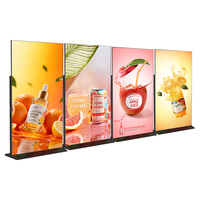 Hochauflösende 65 75 86 98 Zoll 4K Vollbild Digital Signage Displays, Freistehende Werbebildschirme für Einkaufszentren und Aufzüge