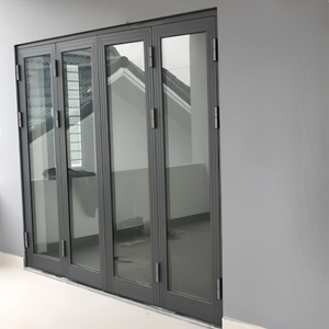 Porte d'entrée insonorisée à isolation thermique personnalisée porte pliante double vantail porte de cour à vendre - Product Image 5