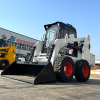 Minicaricatore Skid Steer Economico, Caricatore a Ruote Compatto con Motore CE EPA, Accessori per Skid Steer