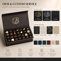 Échantillons Gratuits de Produits OEM, Boîte d'Emballage Personnalisée de Luxe pour Bonbons au Chocolat, Boîte Cadeau de Chocolat, Boîte à Chocolat