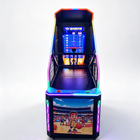 Machine de jeu d'arcade de tir au basket-ball à monnayeur, console de jeu de basket-ball de rue commerciale pour centre de jeux et parc d'attractions