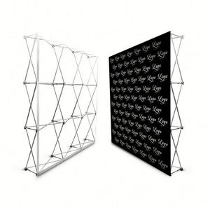 Support d'affichage pop-up réutilisable avec cadre en alliage d'aluminium épaissi et écran remplaçable 230x230cm défilant - Product Image 3