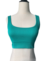 Tank Top Yoga Seamless All1o Lulul1em0on dengan Bra U-style, Seksi untuk Lari, Olahraga, Fitness, Ketat untuk Wanita, Musim Panas