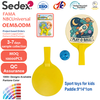 Ensemble de jeu de pagaie de plage pour enfants, jeu d'extérieur sur pelouse, été, logo personnalisé, ensemble de jeu 3 en 1, jouets promotionnels en plastique écologique pour enfants