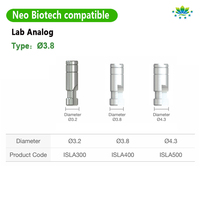 Accessoires de production d'abutments dentaires analogiques Neo Biotech Fixture Lab pour systèmes de marques coréennes et européennes en stock