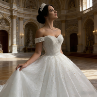 Robe de mariée bohème de haute qualité, nouvelle collection, très tendance, personnalisable, avec traîne chapelle et dentelle, grandes tailles