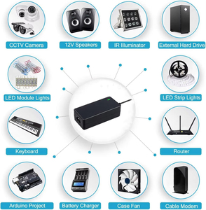120w pse pe ac/dc पावर एडाप्टर 4-पिन कनेक्शन के साथ ई-बाइक 12 वी के लिए 1 ए 3 ए 3 ए 3 पी कनेक्शन - Product Image 5
