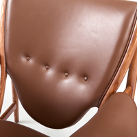 Fauteuil de loisir moderne en cuir véritable en gros, bois massif pour meubles de maison, salon, chambre à coucher, appartement, hôtel