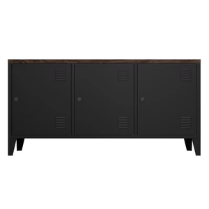 3-cửa có thể gập lại TV <span class=keywords><strong>t</strong></span>ủ đứng sang trọng cán nguội thép & gỗ Side Board lưu trữ cho phòng khách - Product Image 5