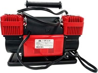 12V/24V 300L/min Car Tire Inflator Pump 150PSI Heavy Duty Double Metal Cylinders Fast Inflating Air Compressor Pump for Cars